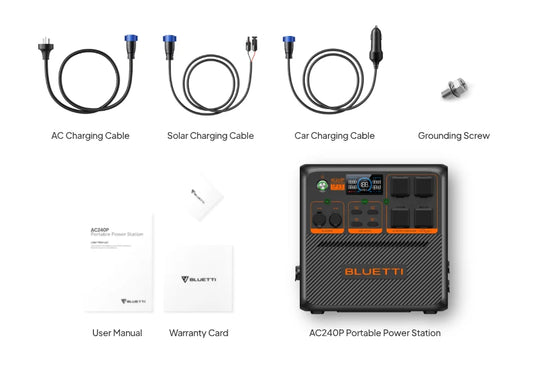 BLUETTI AC240P Portable Power Station | 2,400W 1,843Wh