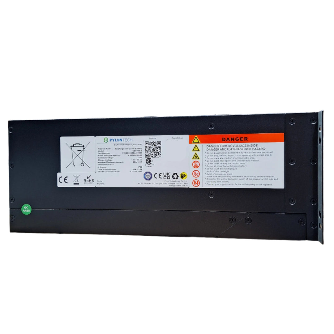 Pylontech US5000 48V 4.8kWh Modular Lithium Battery With Isolator Switch