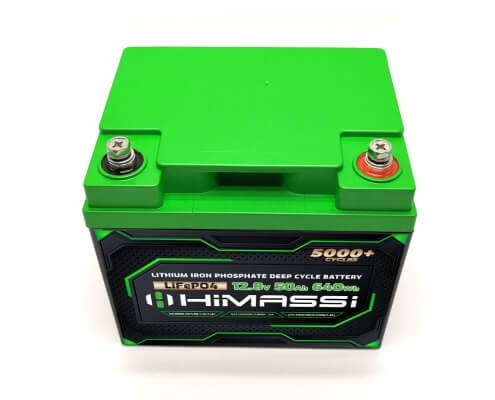 HiMASSi 12V 50Ah Lithium Ion Phosphate (LiFePO4) Battery