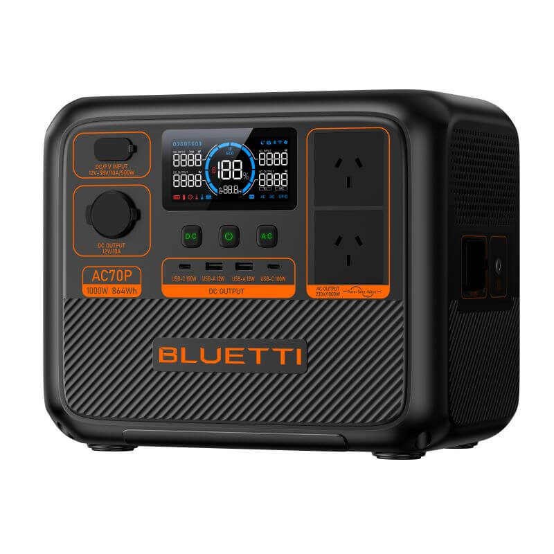 BLUETTI AC70P Portable Power Station | 1000W 864Wh