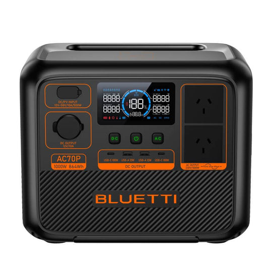 BLUETTI AC70P Portable Power Station | 1000W 864Wh