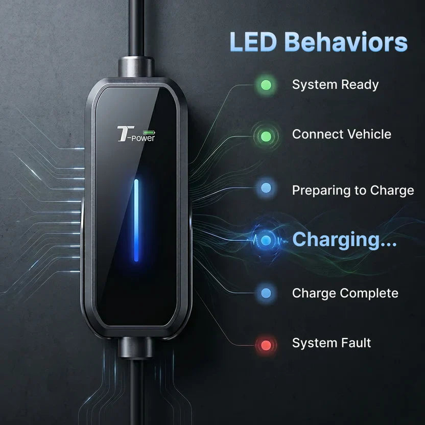 T-Power PE2 Portable EV Charger 2.3kW AC